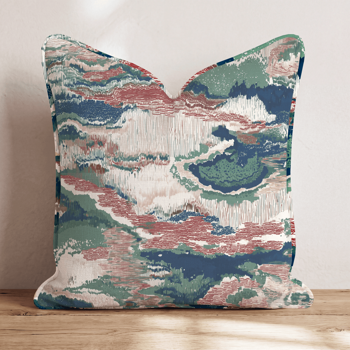 Abstract Christmas Lines Throw Pillow throw pillow - Hillcroft Home