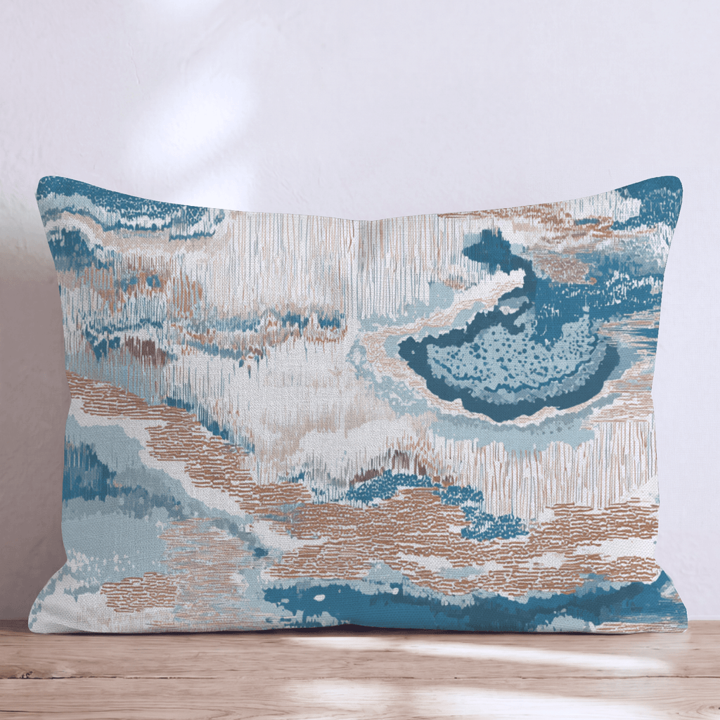 Abstract Lines Throw Pillow - Hillcroft Home