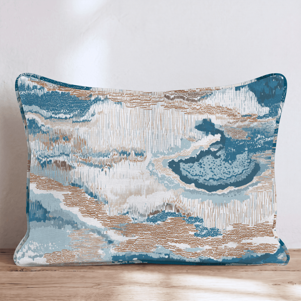Abstract Lines Throw Pillow - Hillcroft Home