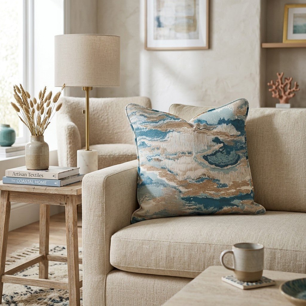 Abstract Lines Throw Pillow - Hillcroft Home