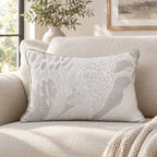 Abstract Media Ivory Throw Pillow throw pillow - Hillcroft Home