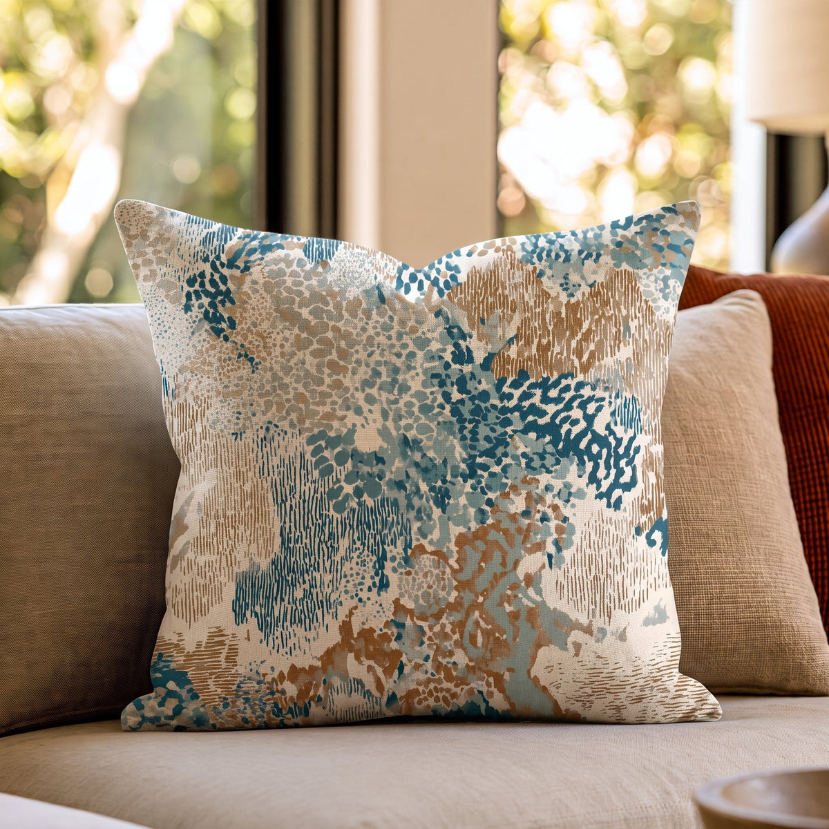 Abstract Southwest Throw Pillow throw pillow - Hillcroft Home