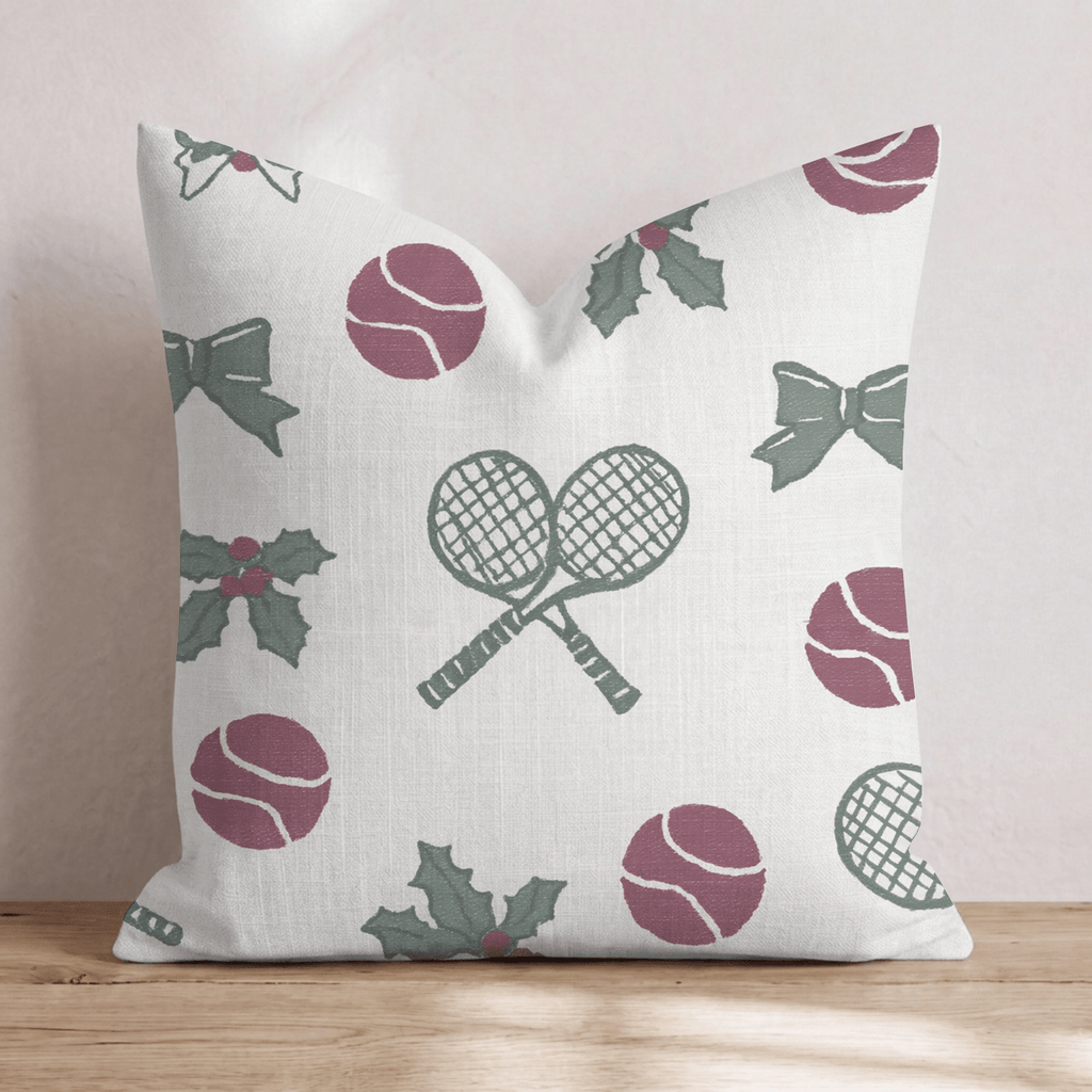 Ace of Holly Throw Pillow - Hillcroft Home