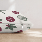 Ace of Holly Throw Pillow - Hillcroft Home
