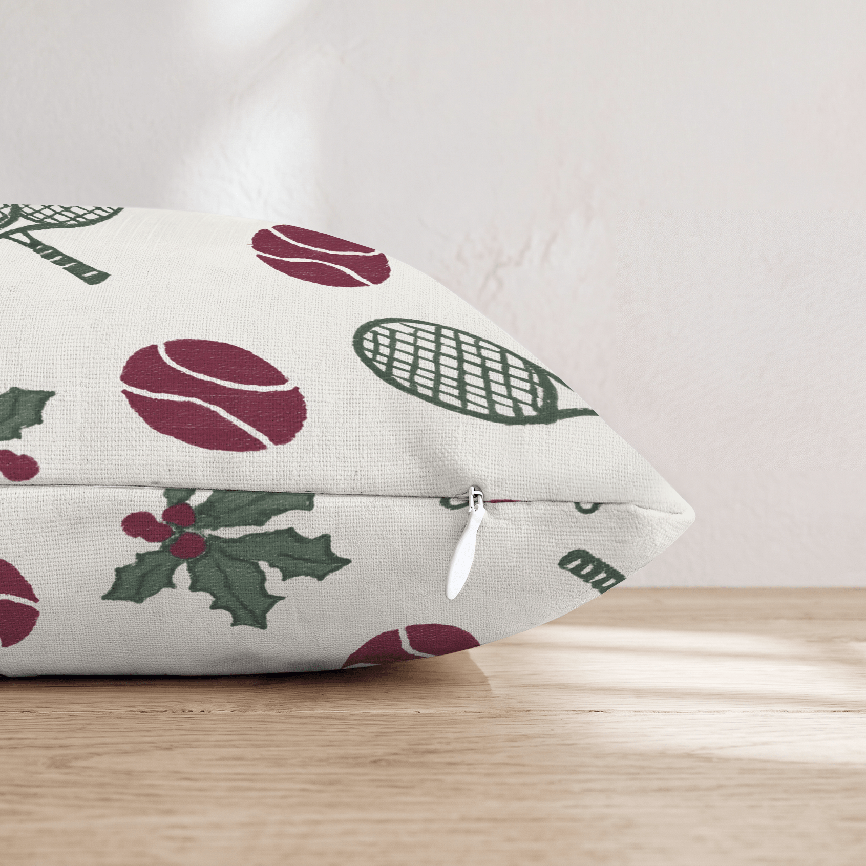 Ace of Holly Throw Pillow - Hillcroft Home