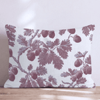 Acorn Branch Toile Throw Pillow - Hillcroft Home