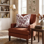 Acorn Branch Toile Throw Pillow - Hillcroft Home