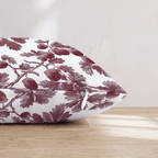 Acorn Branch Toile Throw Pillow - Hillcroft Home