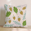 Acorn Fronds Throw Pillow - Hillcroft Home