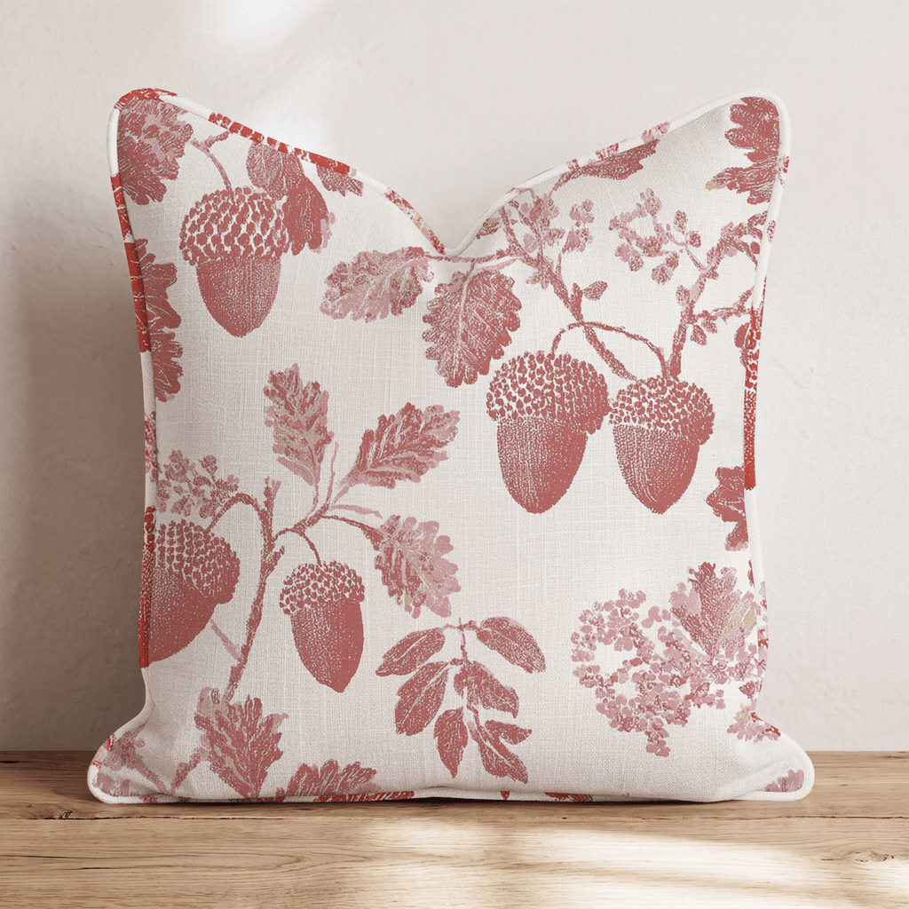 Acorns Toile Throw Pillow - Hillcroft Home