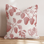 Acorns Toile Throw Pillow - Hillcroft Home