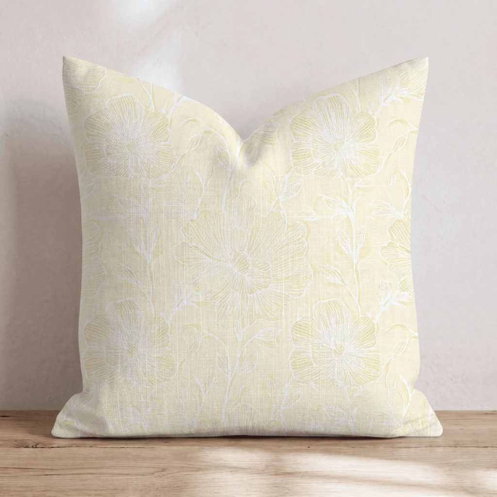 Addison Yellow Throw Pillow - Hillcroft Home