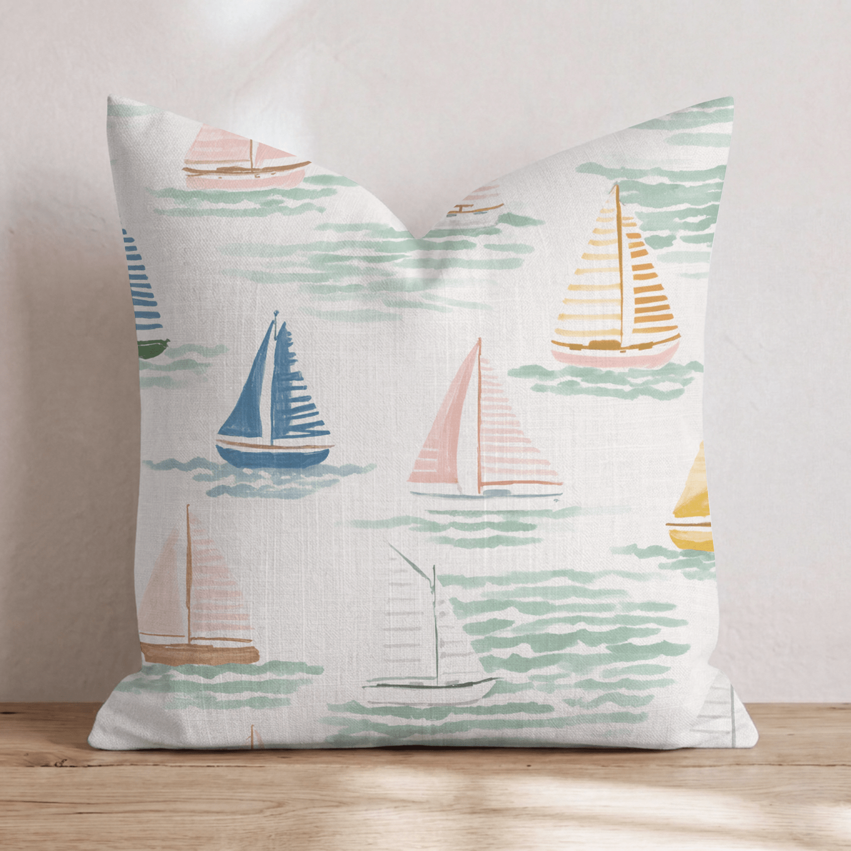 Adeline Sails Throw Pillow - Hillcroft Home