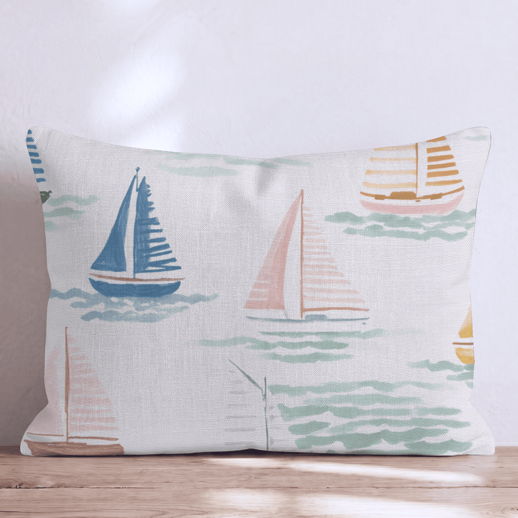 Adeline Sails Throw Pillow - Hillcroft Home