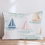 Adeline Sails Throw Pillow - Hillcroft Home