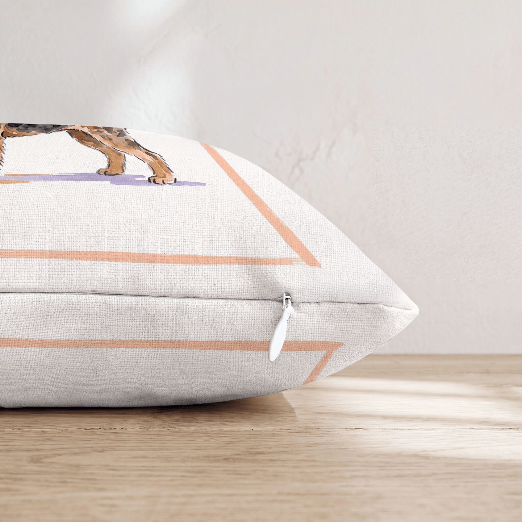 Airedale Terrier Lager Throw Pillow - Hillcroft Home