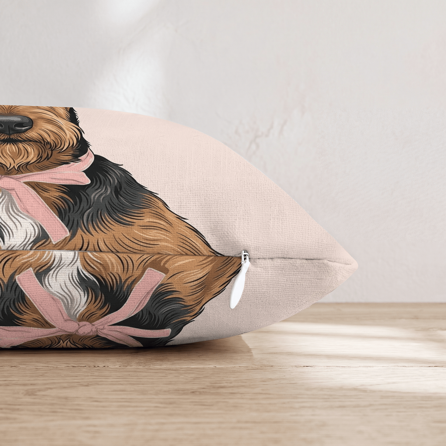 Airedale Terrier Portrait Throw Pillow - Hillcroft Home