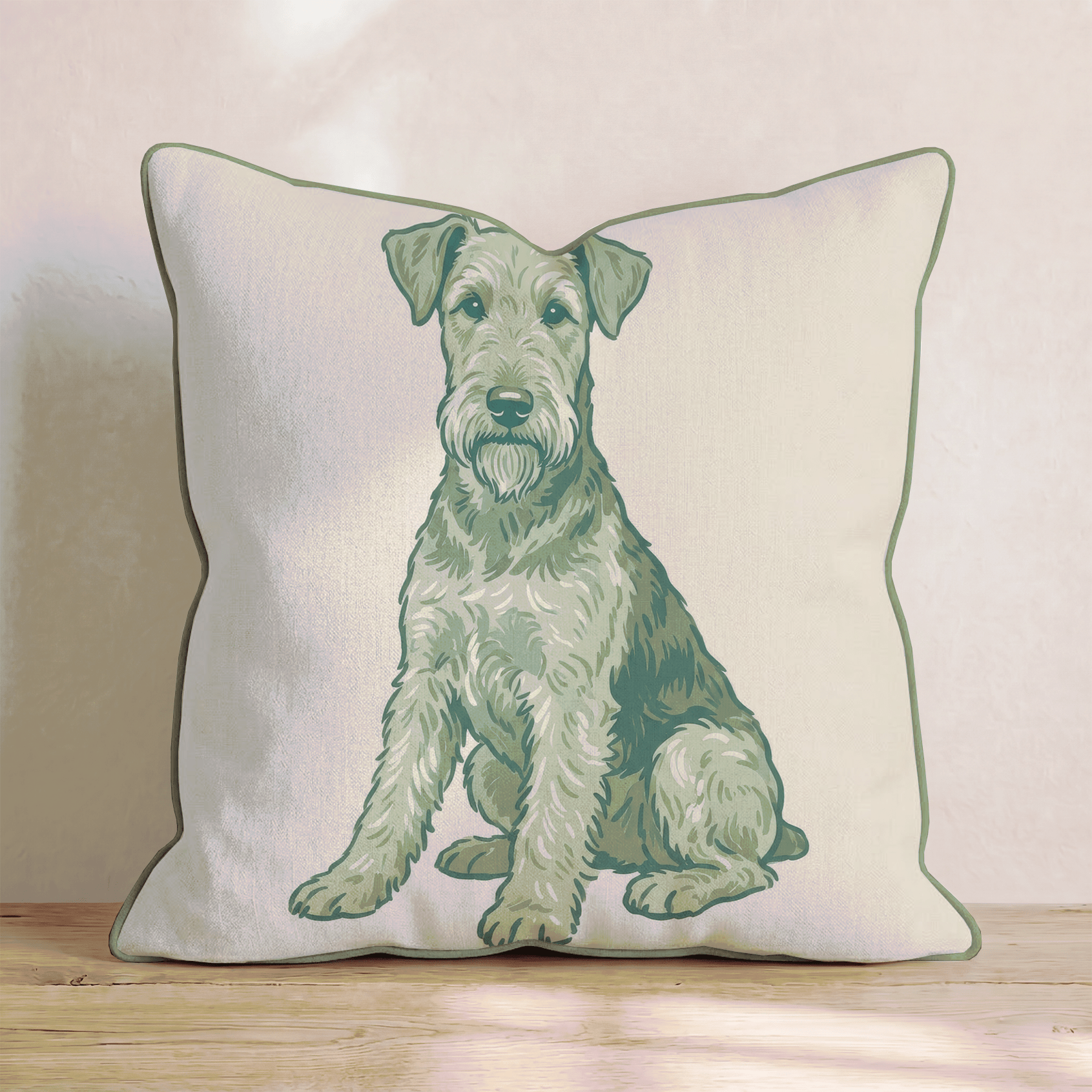 Airedale Terrier Throw Pillow - Hillcroft Home