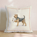 Airedale Terrier Tumbler Throw Pillow - Hillcroft Home