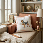 Airedale Terrier Tumbler Throw Pillow - Hillcroft Home