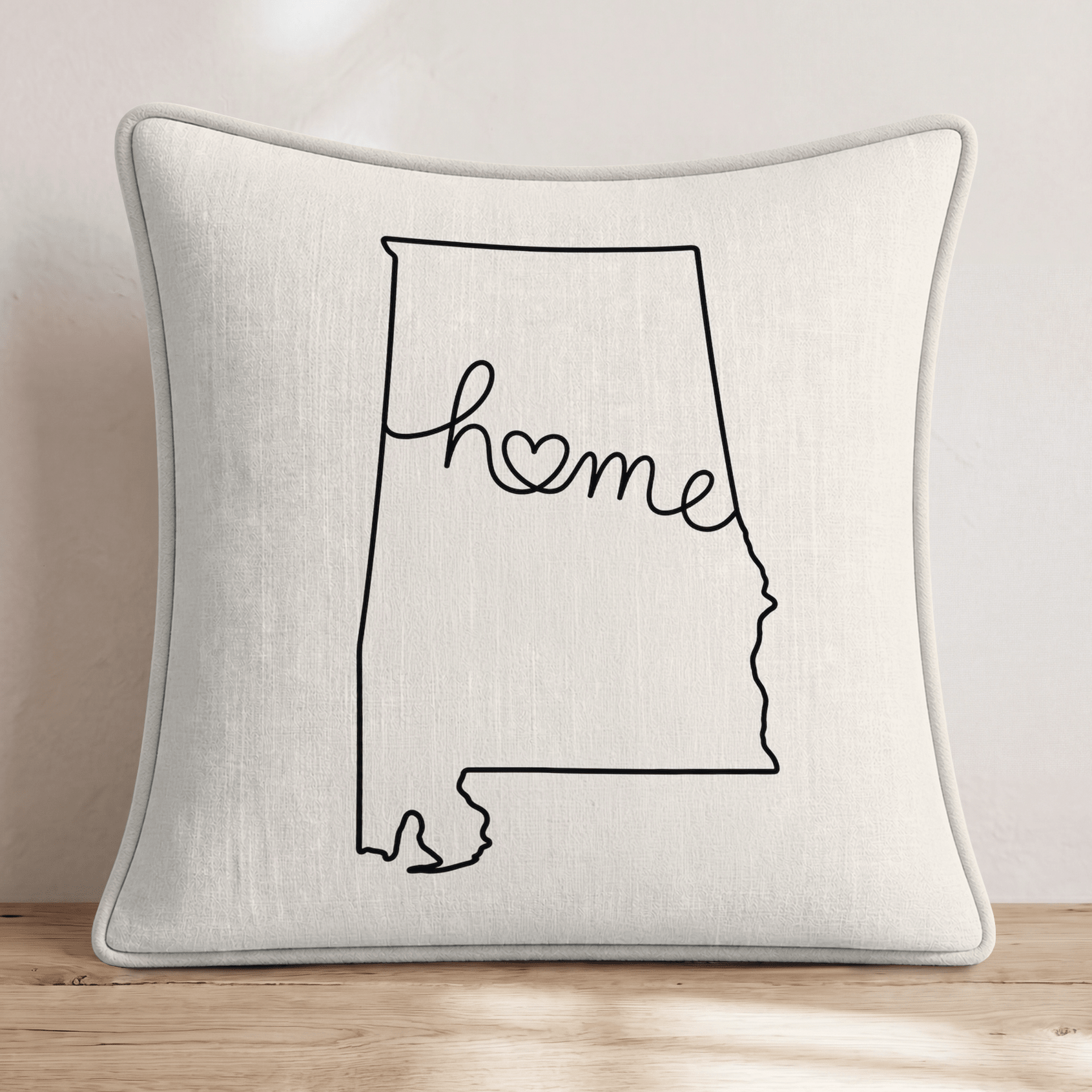 Alabama Home Throw Pillow - Hillcroft Home