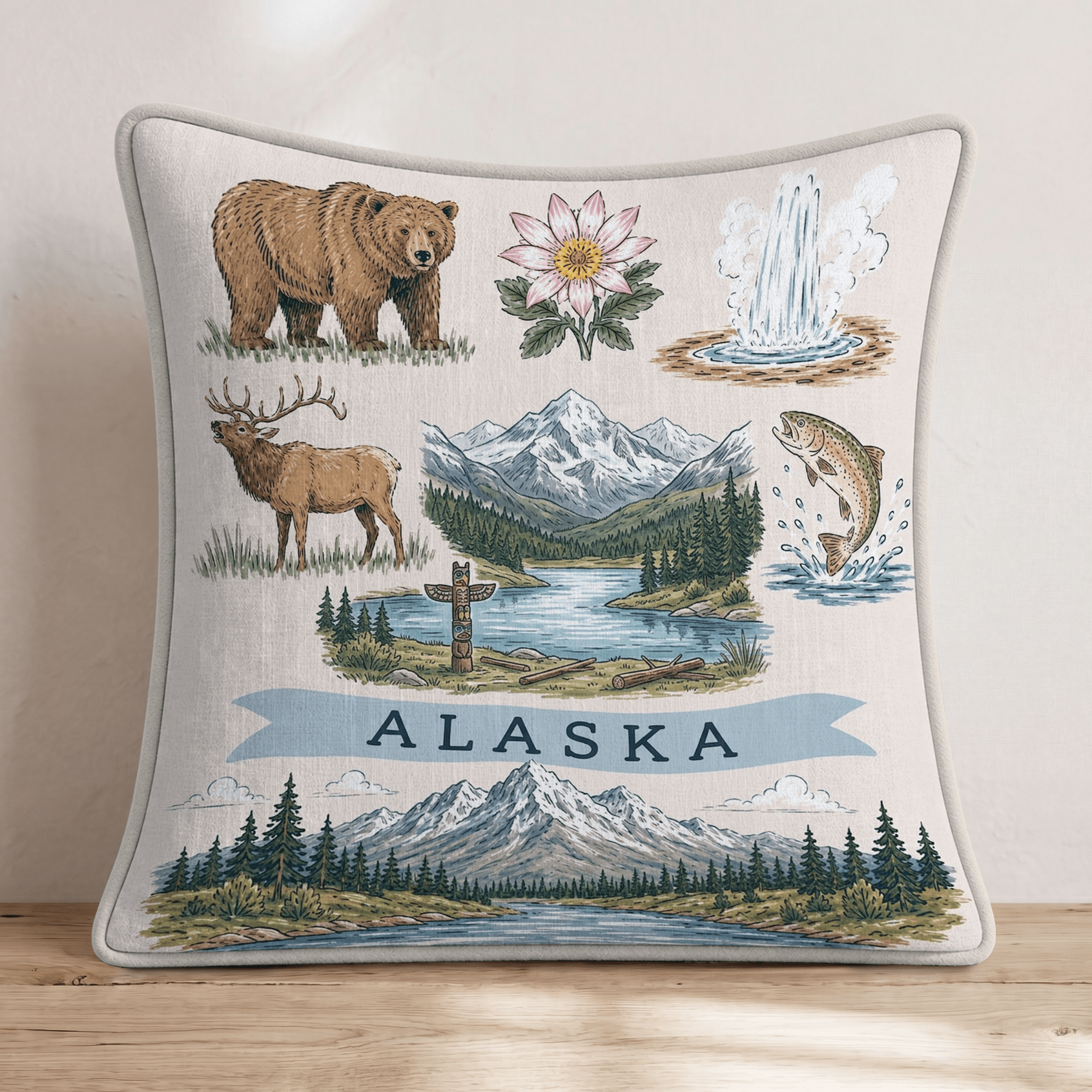 Alaska Gallery Throw Pillow - Hillcroft Home