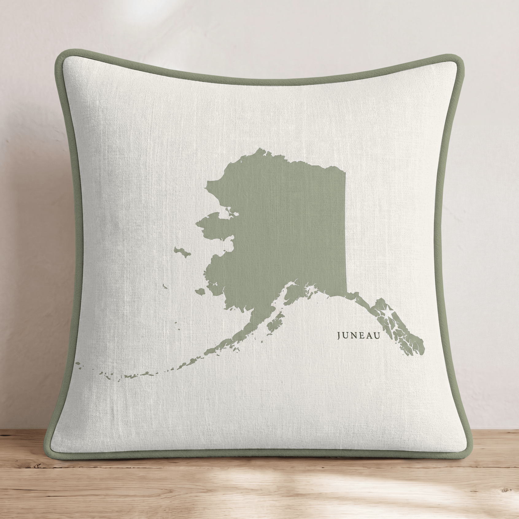 Alaska State Capital Throw Pillow - Hillcroft Home