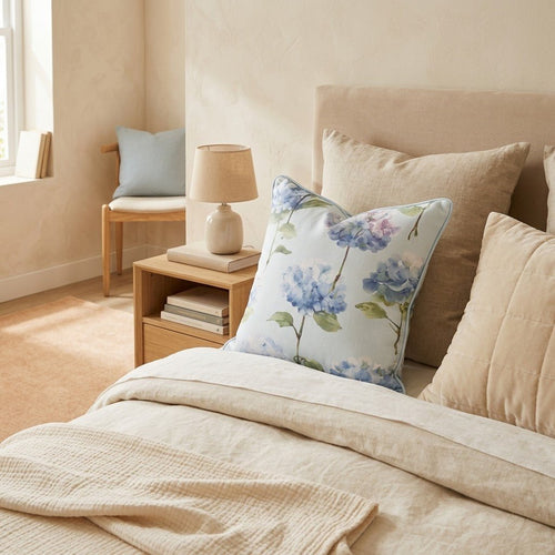 Alex Hydrangeas Throw Pillow - Hillcroft Home