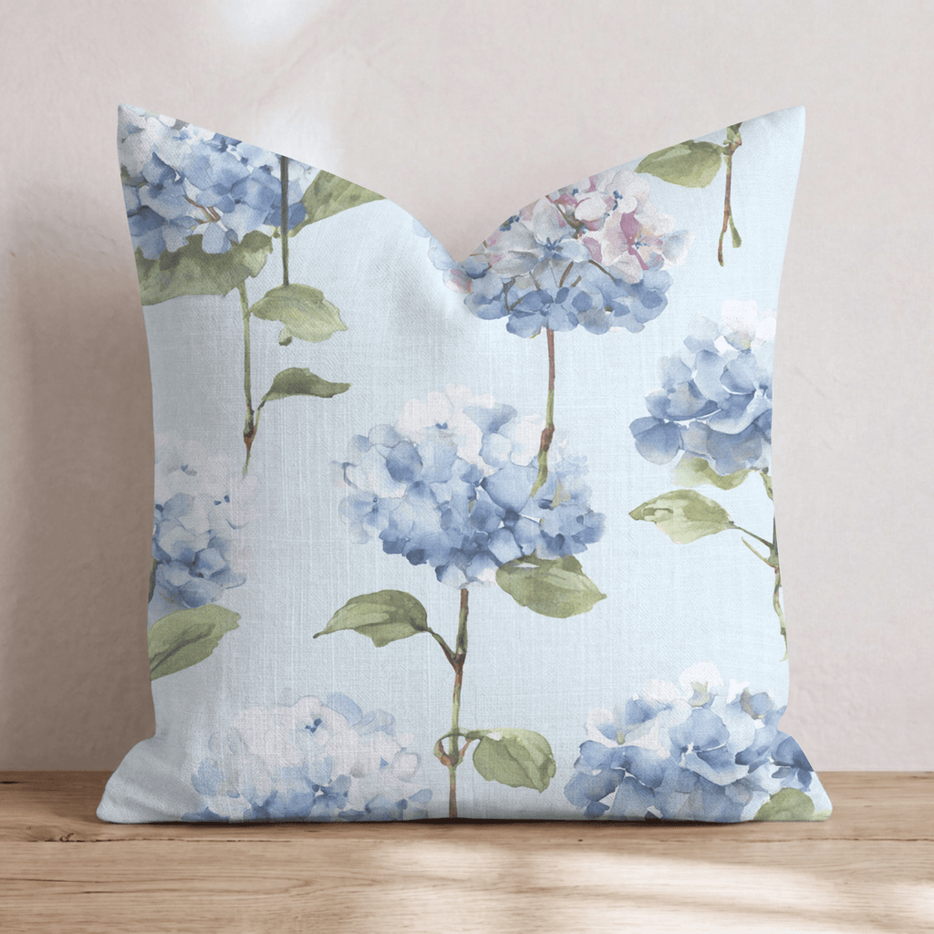 Alex Hydrangeas Throw Pillow - Hillcroft Home