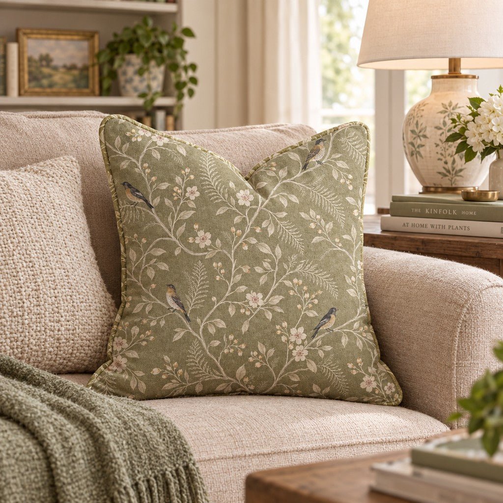 Alice's Garden Throw Pillow throw pillow - Hillcroft Home