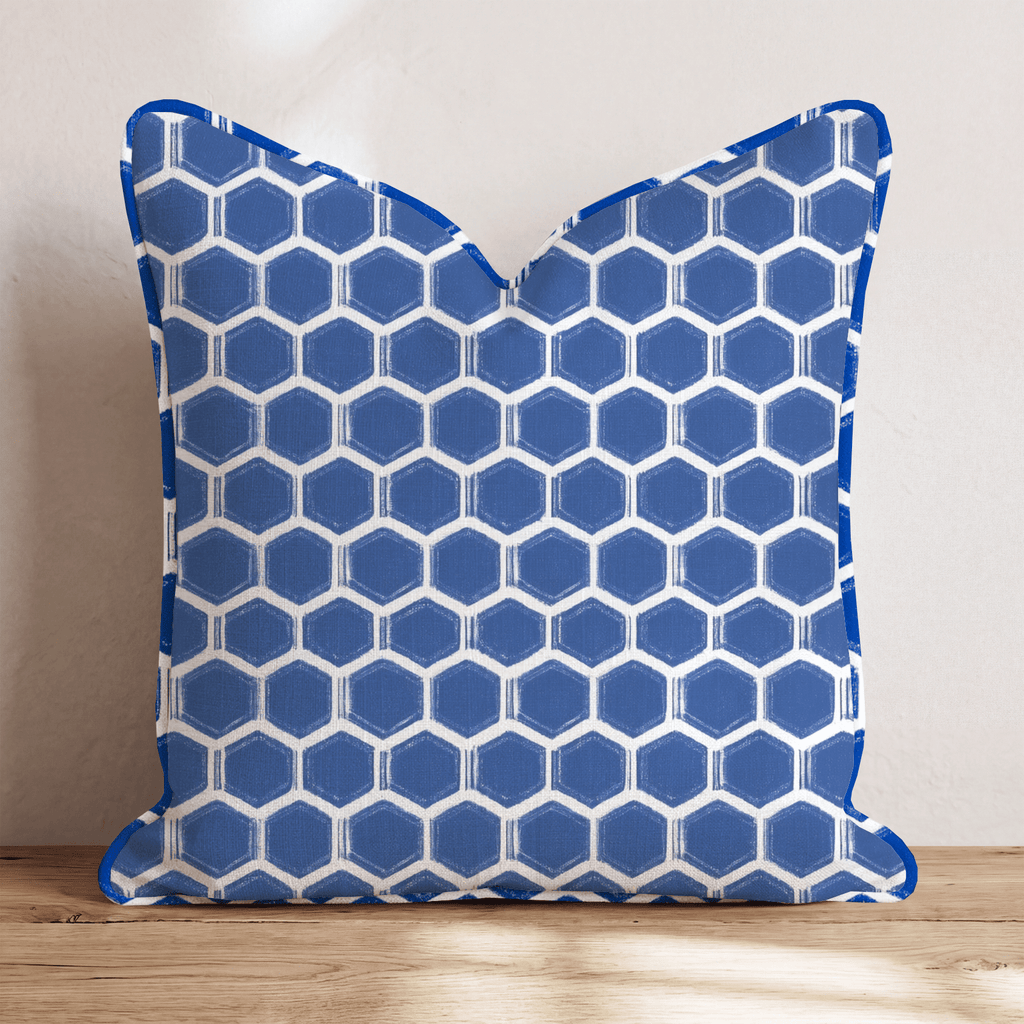 Alouette Blue Throw Pillow - Hillcroft Home