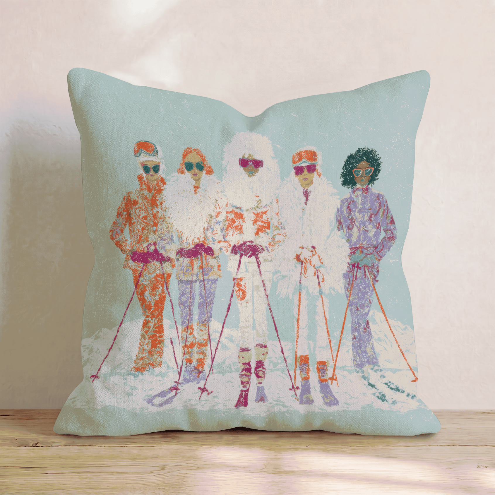 Alpine Girls Throw Pillow - Hillcroft Home