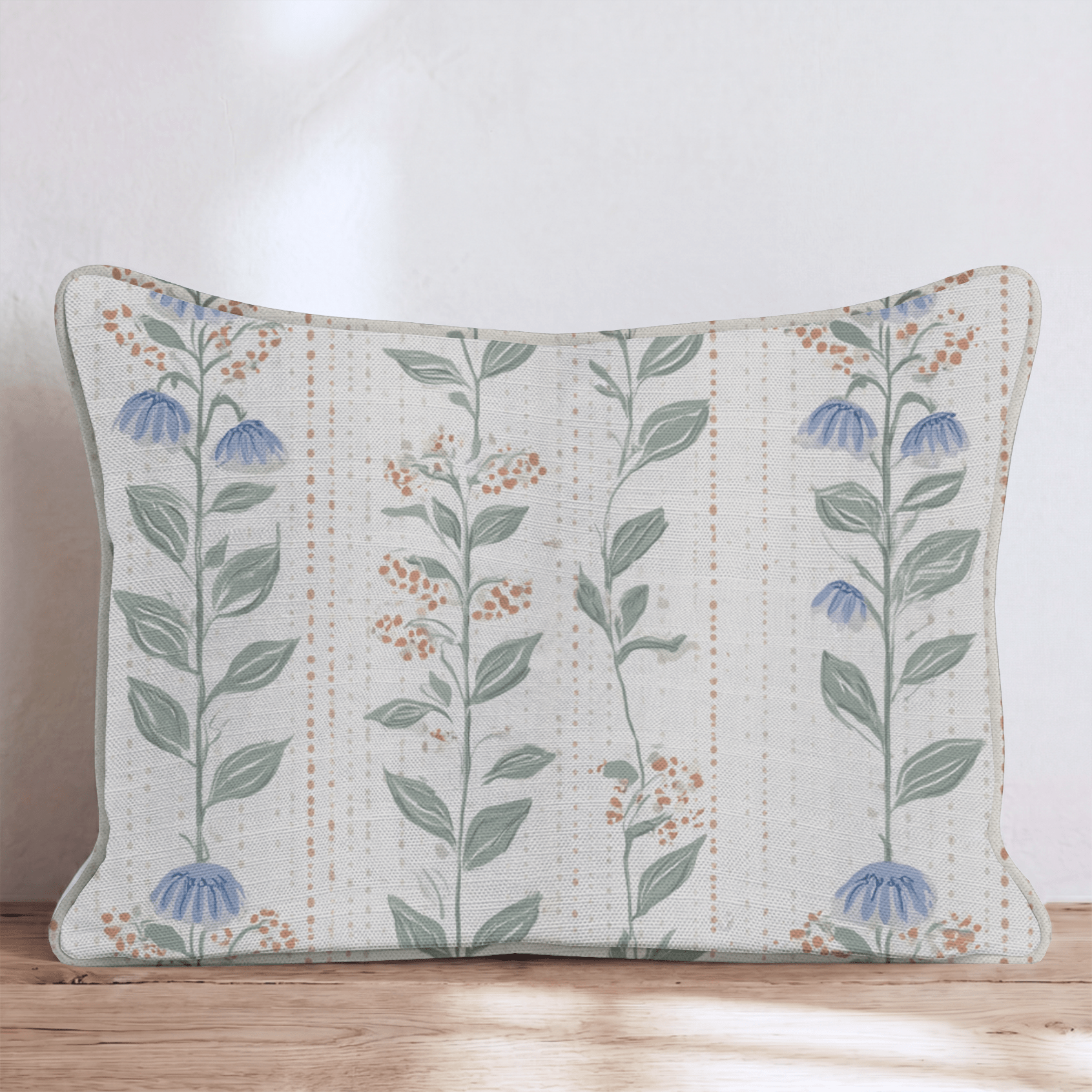 Alternating Garden Wall Throw Pillow - Hillcroft Home