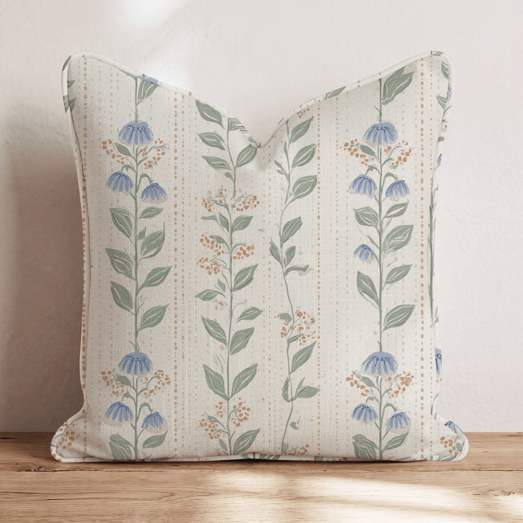 Alternating Garden Wall Throw Pillow - Hillcroft Home
