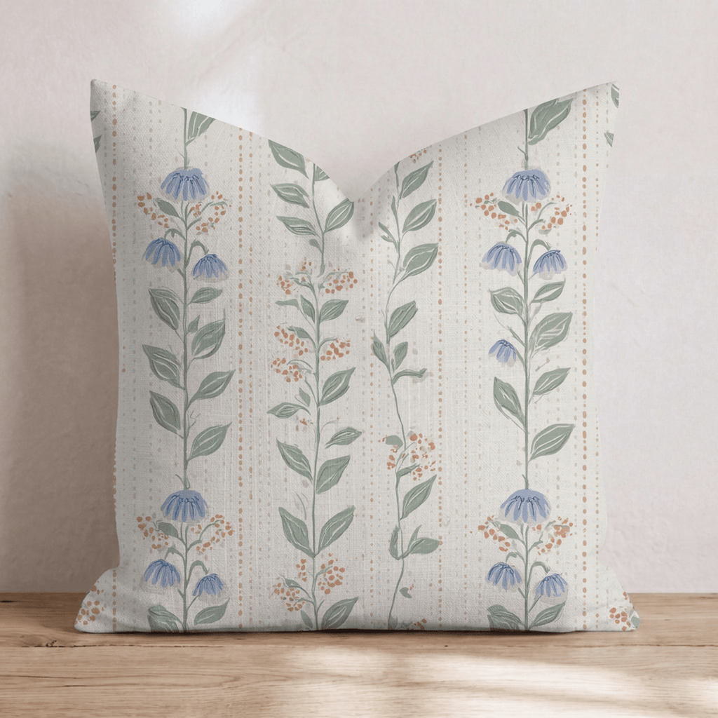 Alternating Garden Wall Throw Pillow - Hillcroft Home