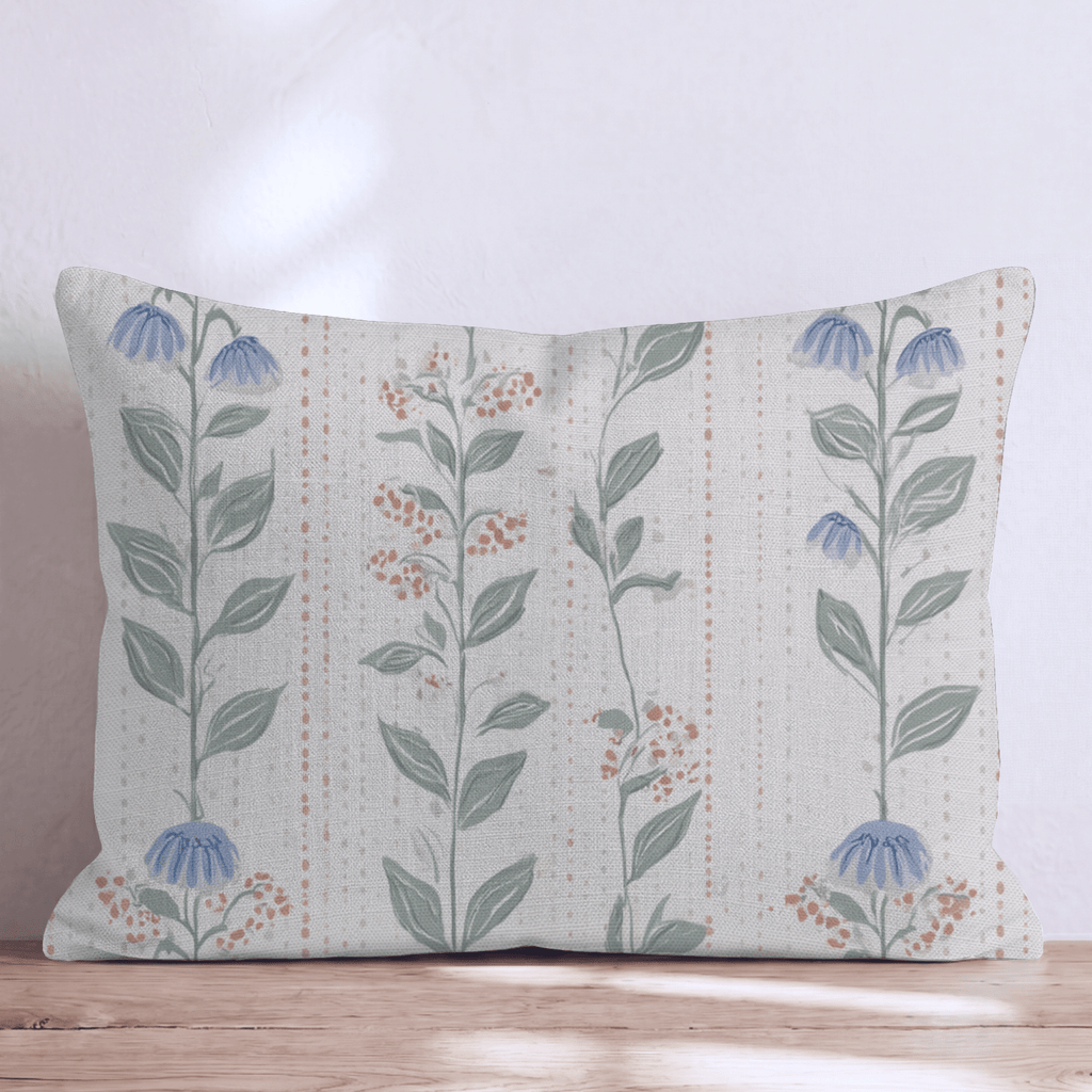 Alternating Garden Wall Throw Pillow - Hillcroft Home