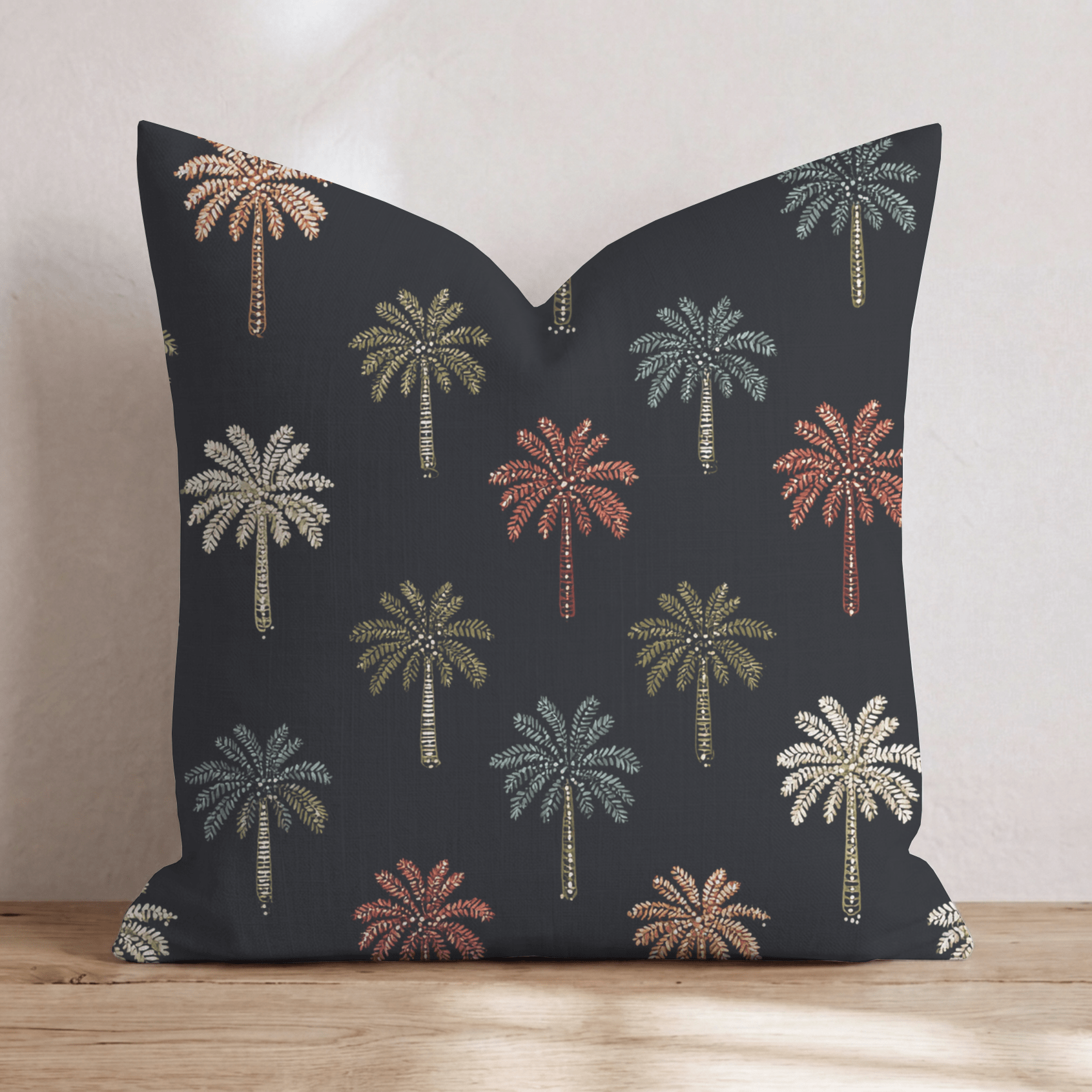 Alys Palm Throw Pillow - Hillcroft Home