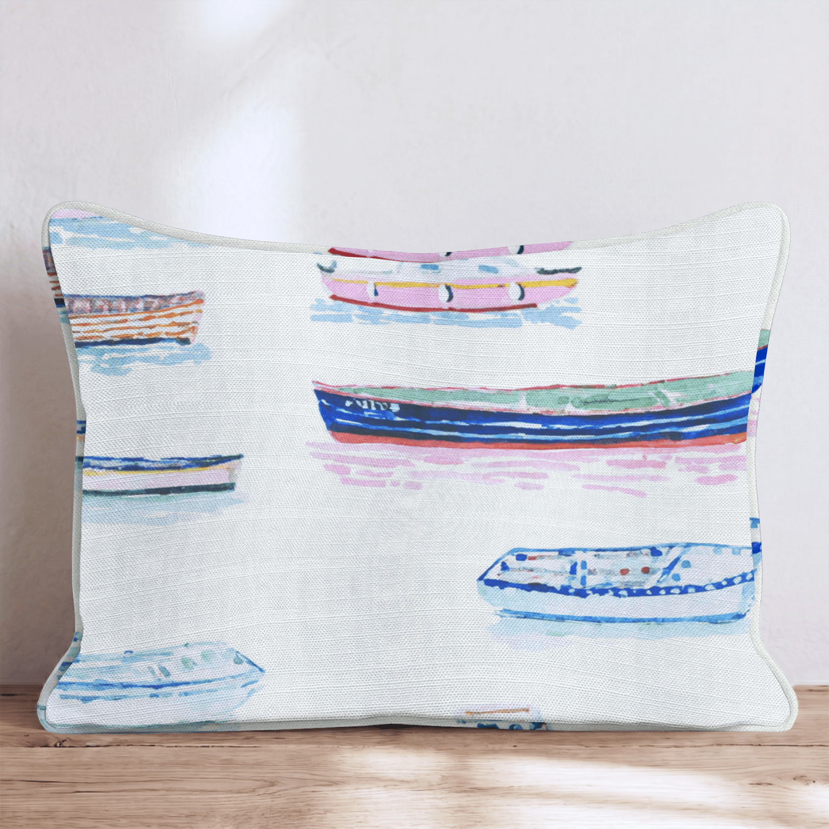 Amalfi Harbor Throw Pillow - Hillcroft Home