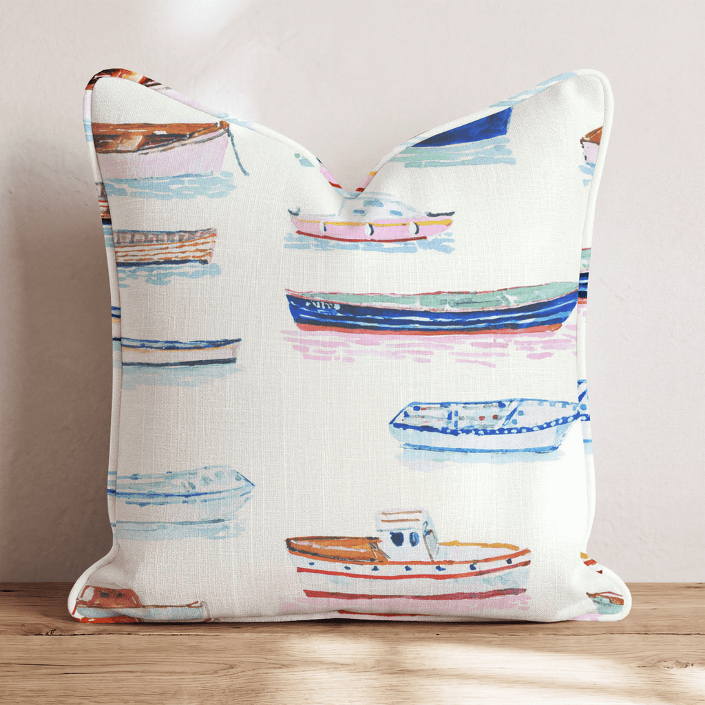 Amalfi Harbor Throw Pillow - Hillcroft Home
