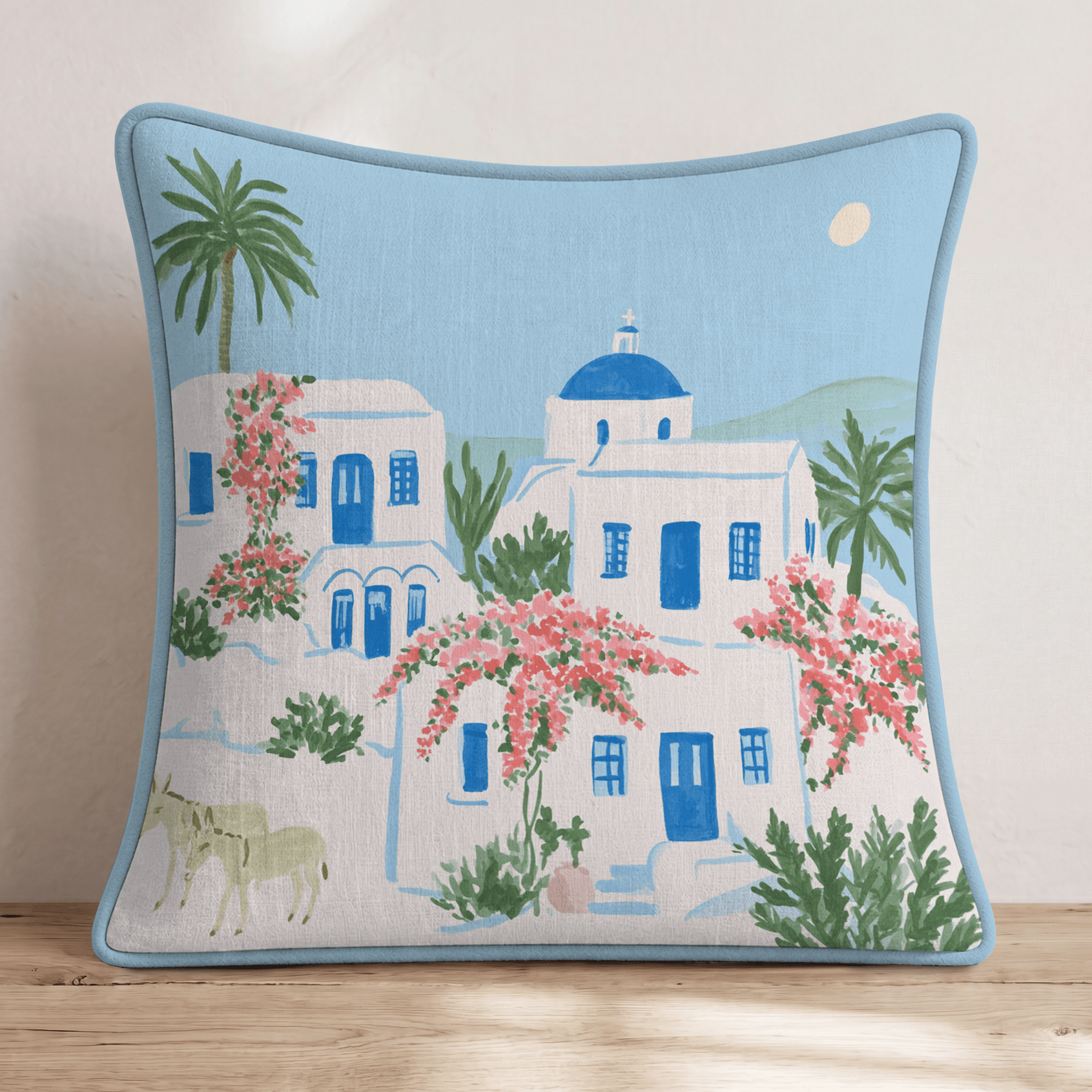 Amalfi Vacation Throw Pillow - Hillcroft Home
