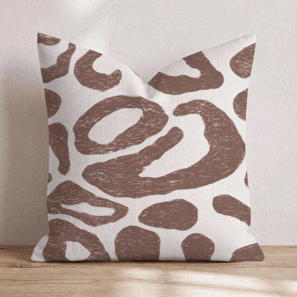 Aman Leopard Throw Pillow - Hillcroft Home