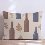Amber Bottle Collection Throw Pillow - Hillcroft Home