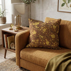 Amber Tortoise Warm Throw Pillow - Hillcroft Home