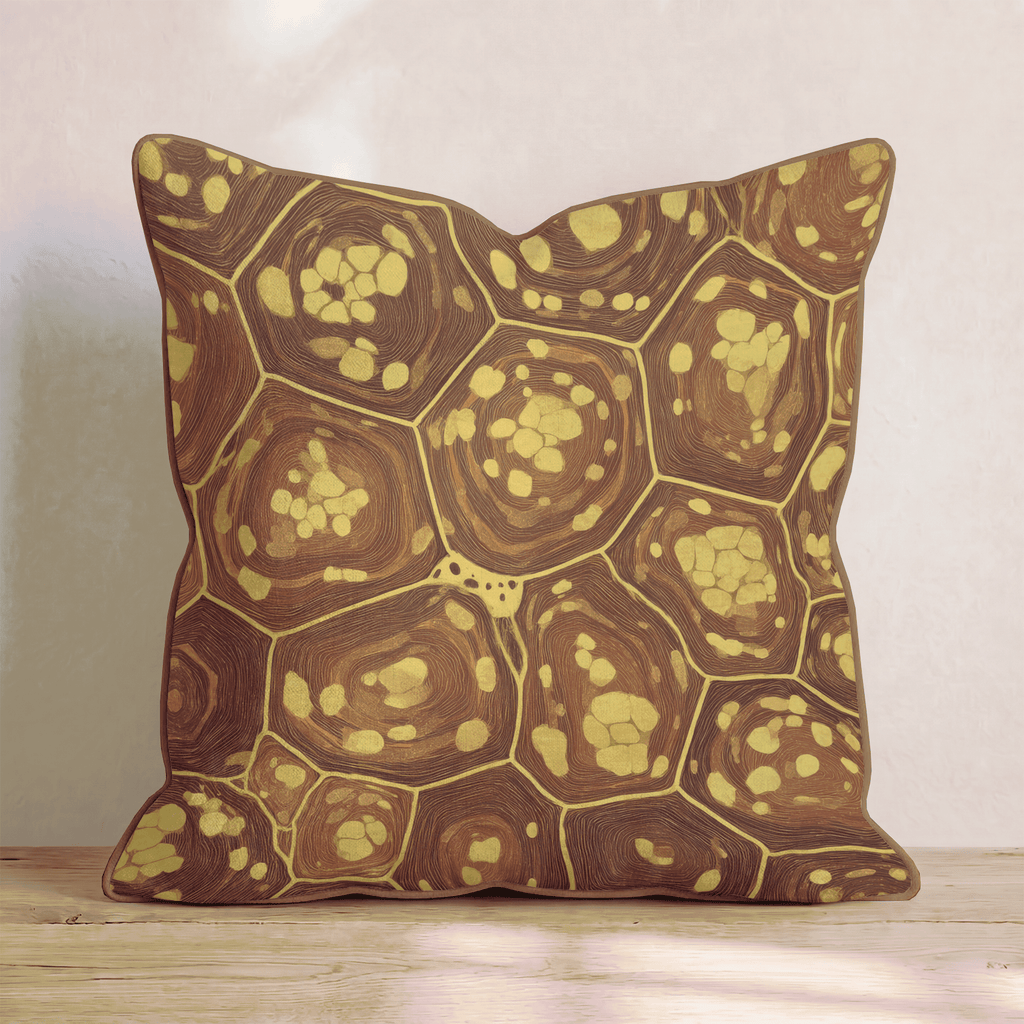 Amber Tortoise Warm Throw Pillow - Hillcroft Home