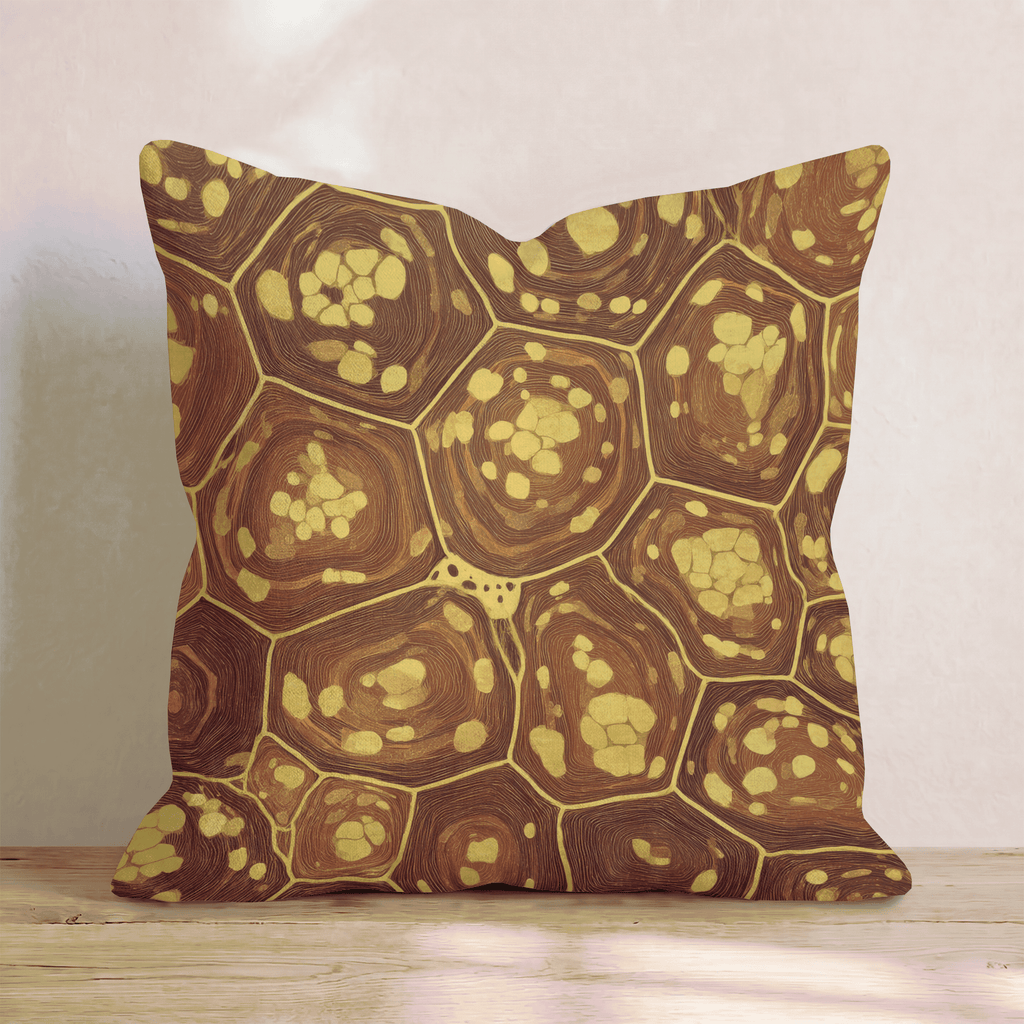 Amber Tortoise Warm Throw Pillow - Hillcroft Home