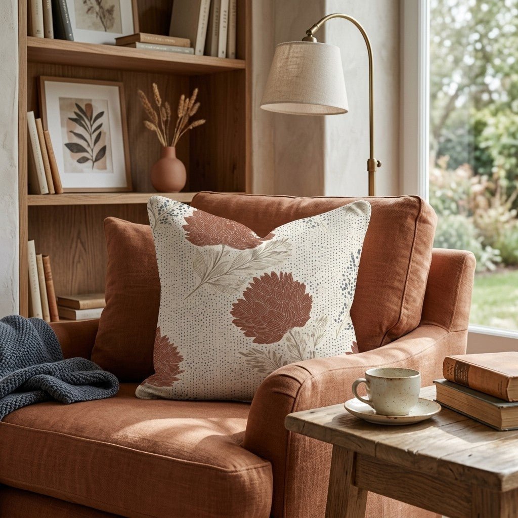 Amelia Blossom Throw Pillow - Hillcroft Home