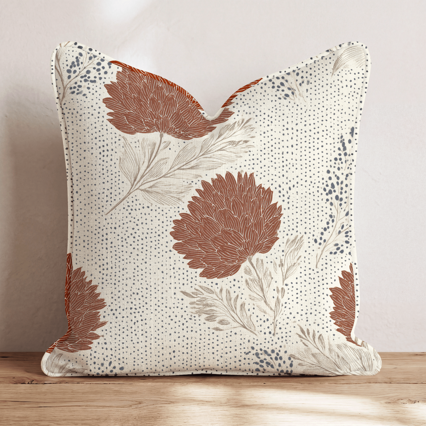 Amelia Blossom Throw Pillow - Hillcroft Home