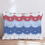 America Party Throw Pillow - Hillcroft Home