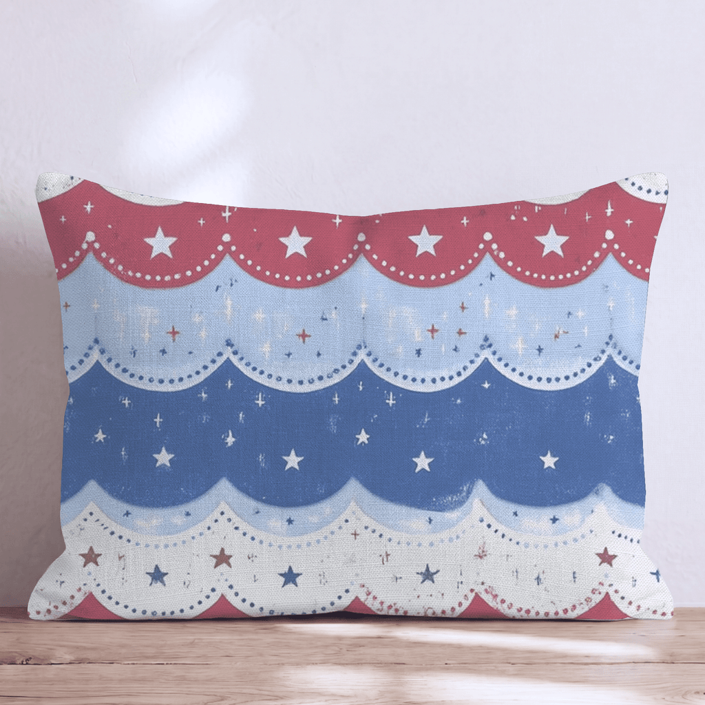 America Party Throw Pillow - Hillcroft Home