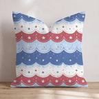 America Party Throw Pillow - Hillcroft Home
